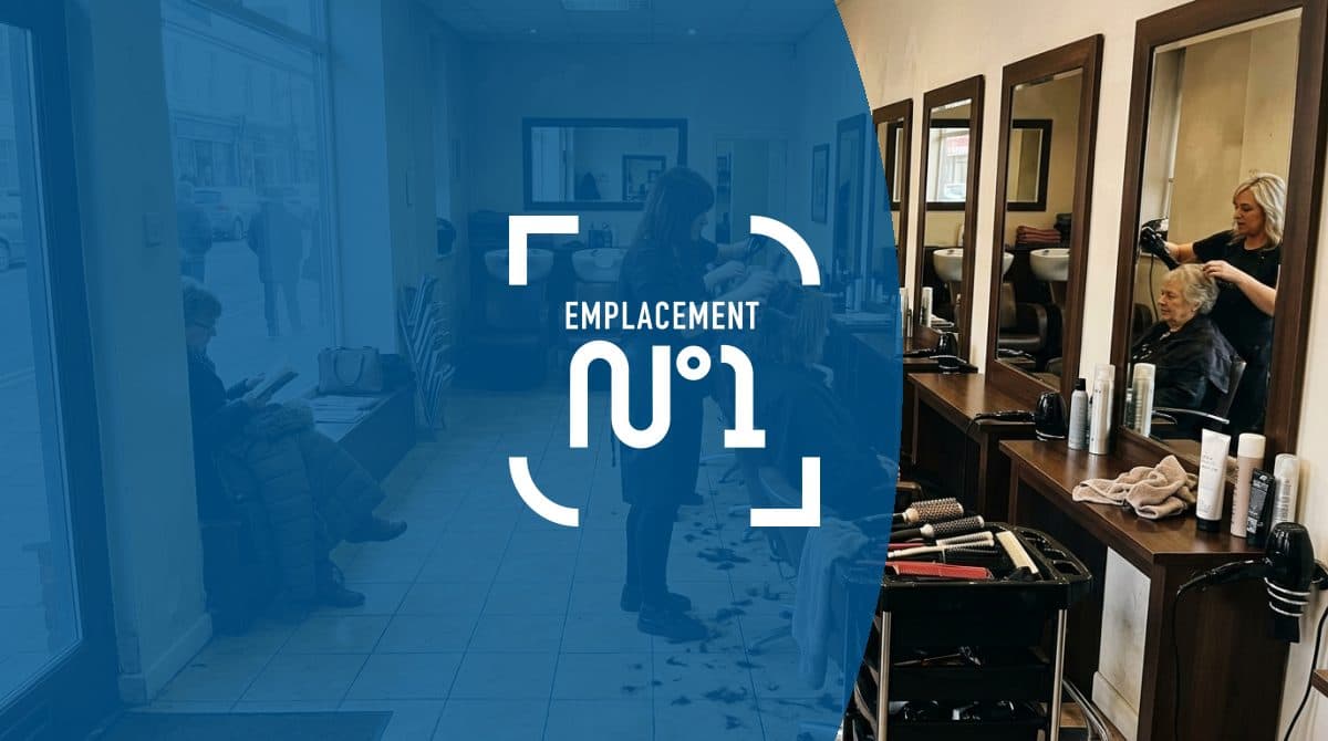 Illustration générée : Salon de coiffure en Emplacement Numéro 1