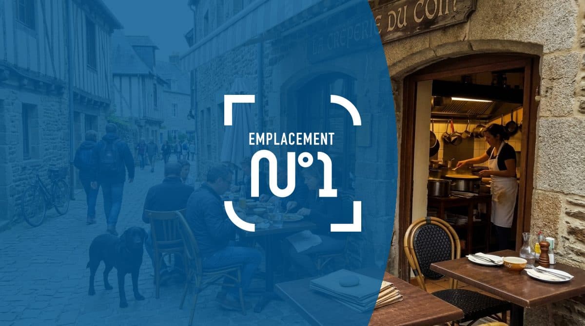 Illustration générée : Fonds de CREPERIE avec TERRASSE MORBIHAN