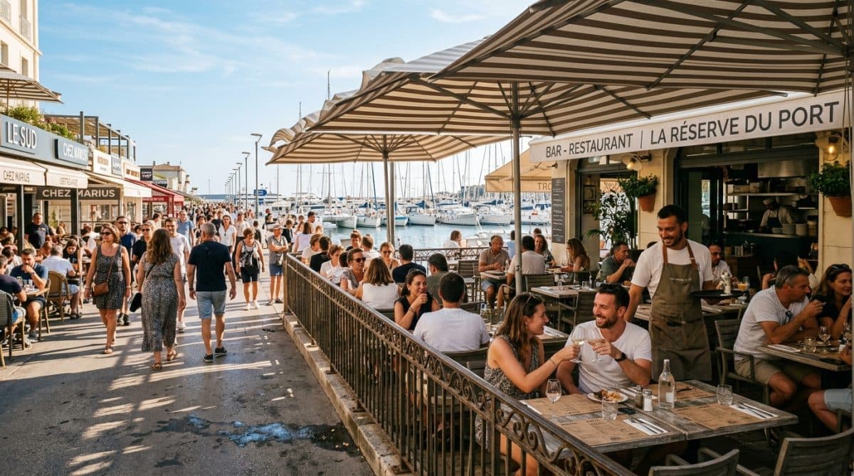 Illustration générée : Restaurant bar - licence 4 - littoral montpellier