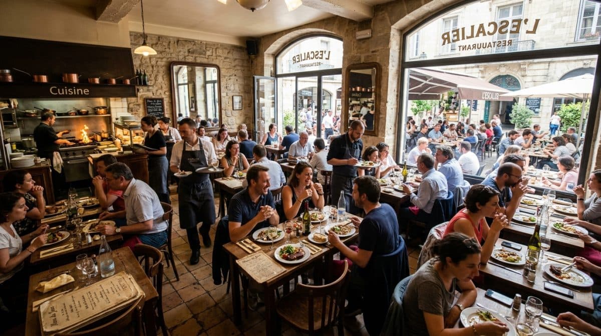Illustration générée : Fonds de commerce restaurant du midi montpellier