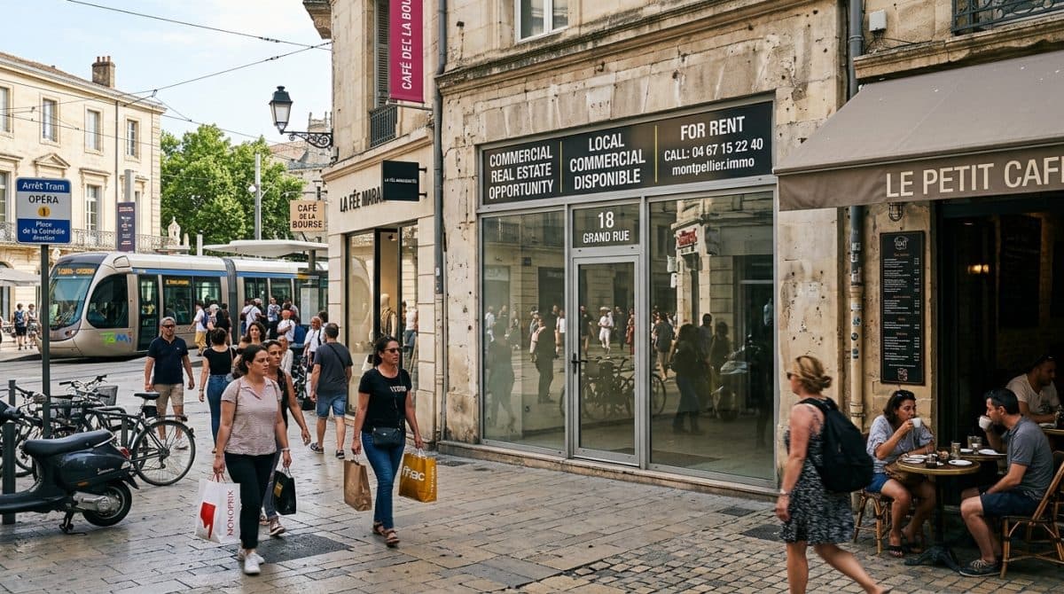 Illustration générée : Droit au bail montpellier centre top emplacement