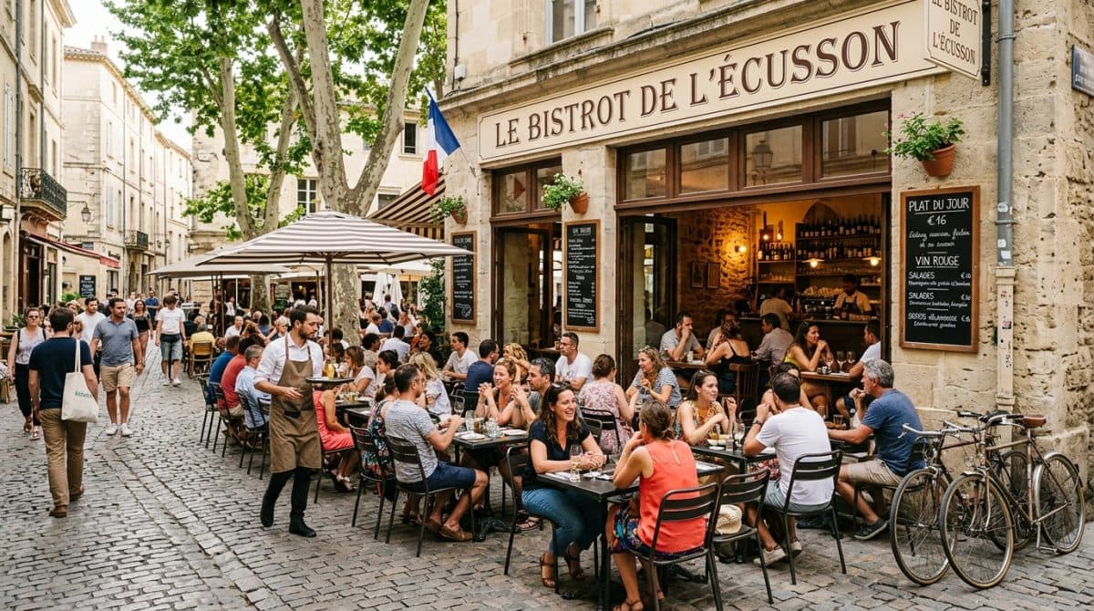 Illustration générée : MURS et FONDS RESTAURANT/BAR ECUSSON MONTPELLIER