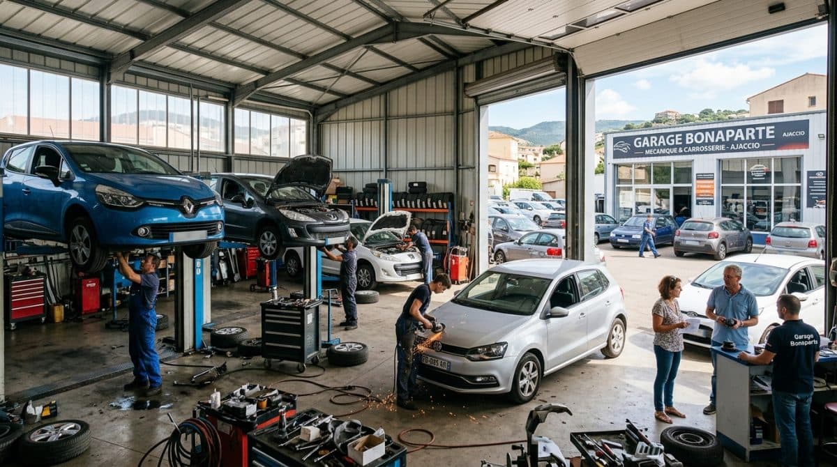 Illustration générée : A vendre carrosserie mecanique ajaccio
