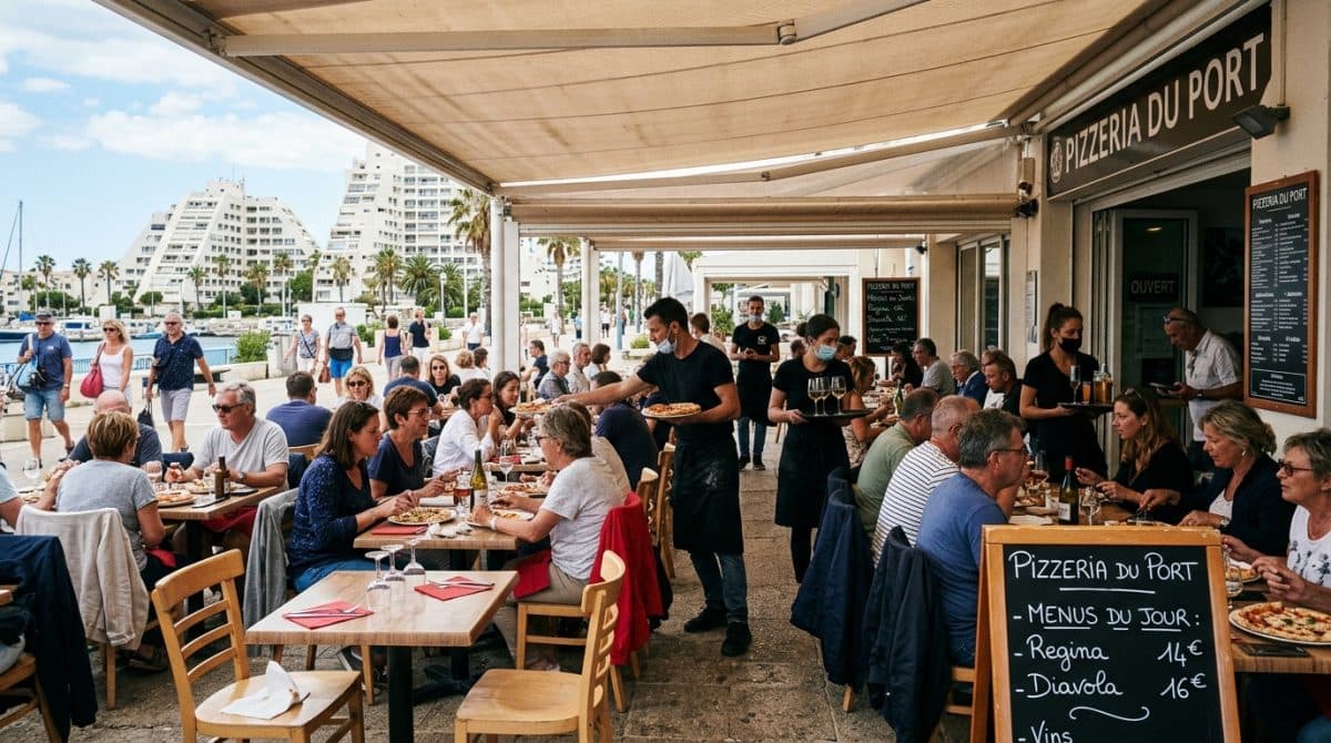 Illustration générée : Fonds de commerce pizzeria restaurant