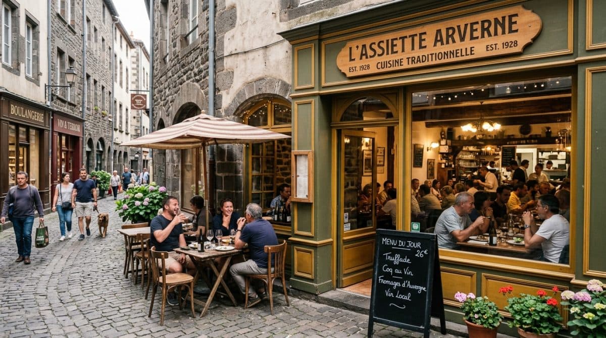 Illustration générée : RESTAURANT A VENDRE quartier historique Clermont‑Ferrand.